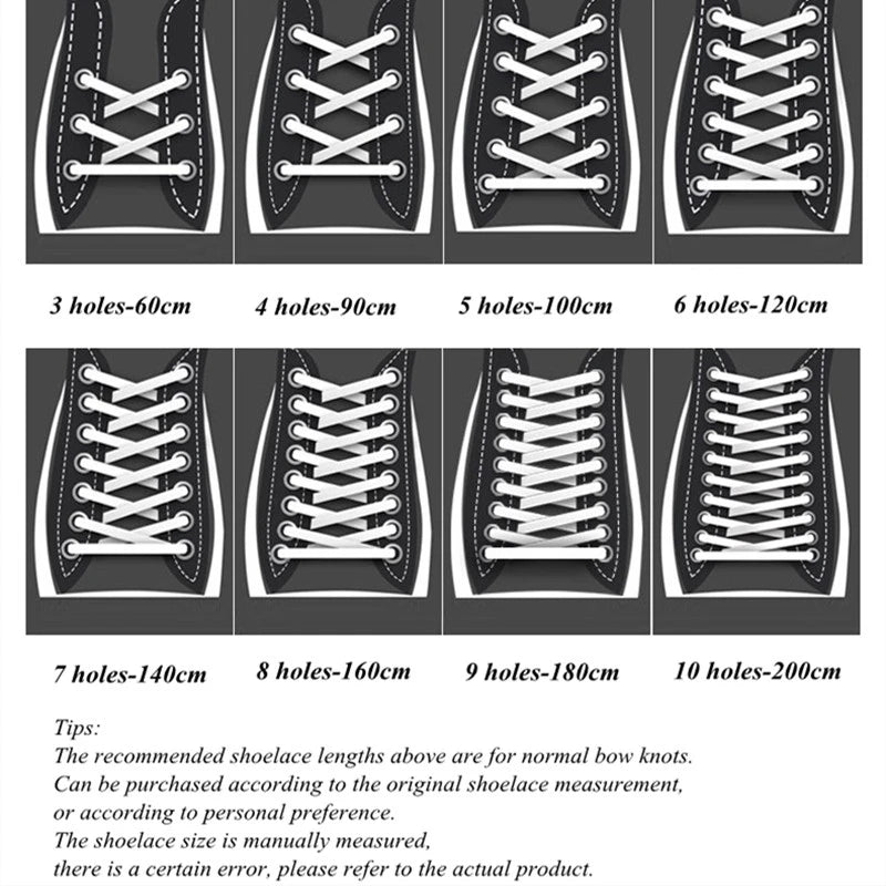 1 Pair Flat Shoelaces for Sneakers Classic Canvas Sports Shoe Laces Women Men Shoelace Solid Double Cotton Shoestrings for AF1