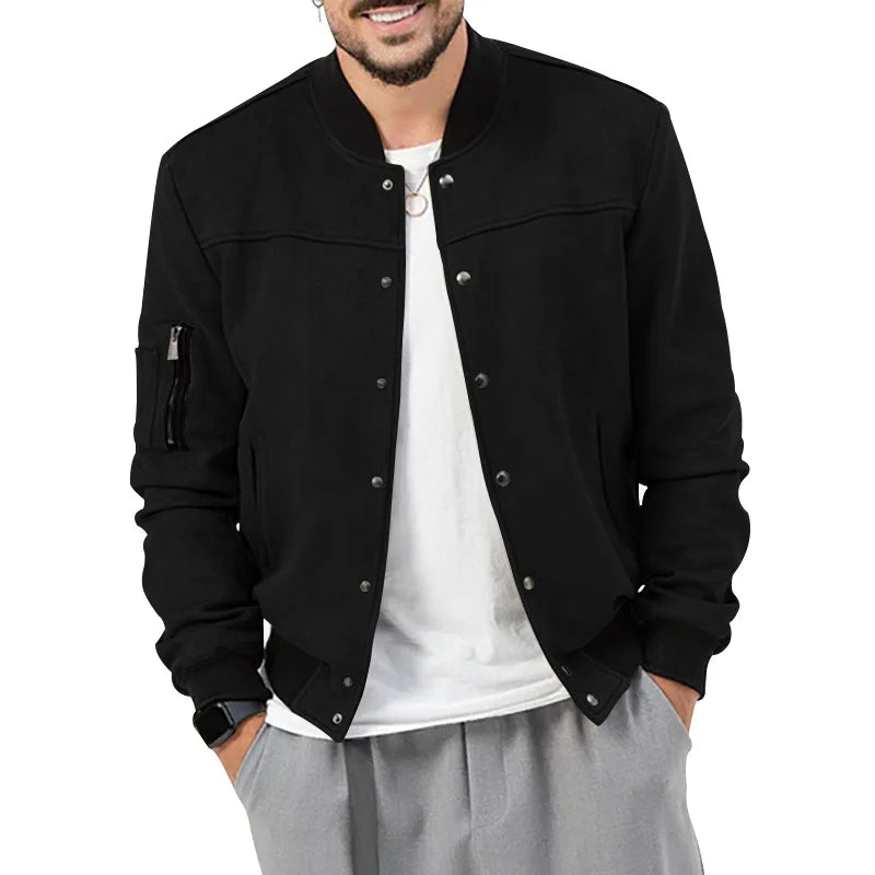 24  Autumn/Winter Suede Men's Button Cardigan Jacket Casual American