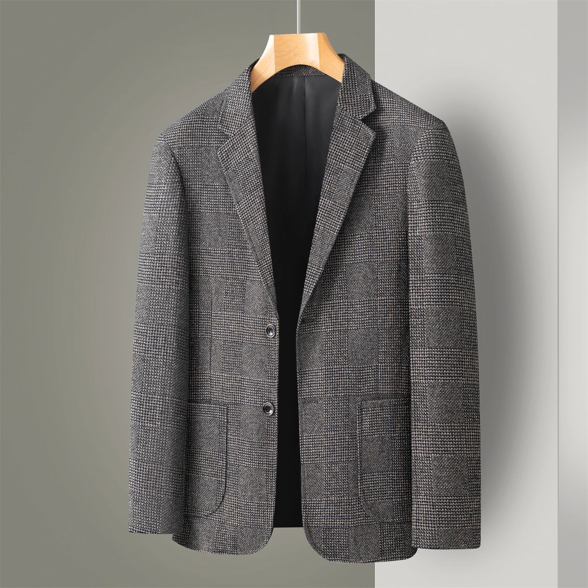Middle-Aged Men's Business Casual Suit Father's Day Gift Wedding Formal Lightweight Suit Men's 35-60 Years Old Large Size Thin Top Men's Middle-Aged and Elderly Jacket