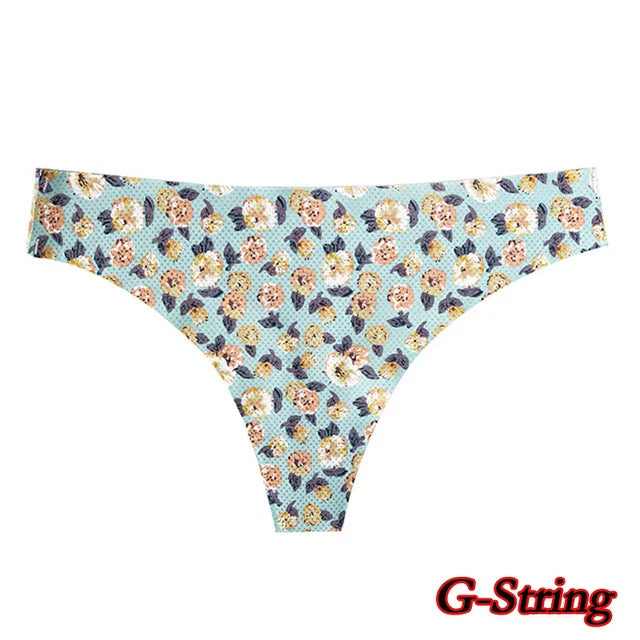 Poblador Sexy Women's Panties Seamless Underwear Comfortable Print G-string Thongs Intimate Female Lingerie Ladies Pantys Tanga