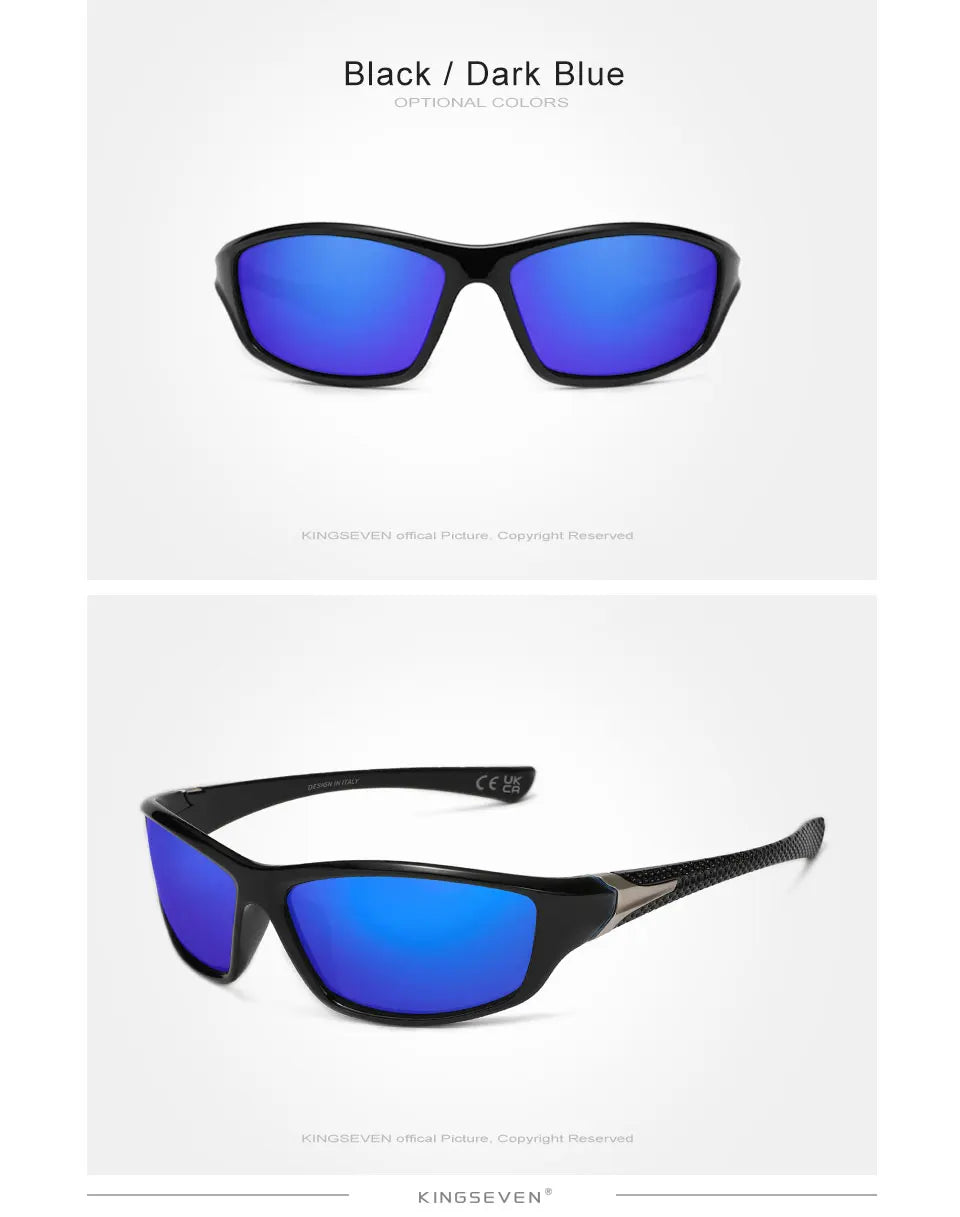 KINGSEVEN 2024 Riding Sunglasses For Men High Quality Anti-reflection Polarized UV400 Glasses TR90 Outdoor Sports Eyewear
