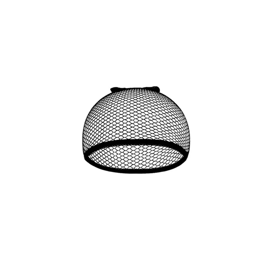 Mesh Wig Cap Stretchable Elastic Black Hair Net Stretch Open Ended Fishnet Wig Net Breathable Mesh Cap for Wig Accessories
