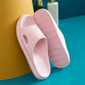 Soft Home Slippers Couples Summer Indoor Non-Slip Bathroom Slippers Solid Sandals Hotel Family Men Women Flip Flops Flat Shoes