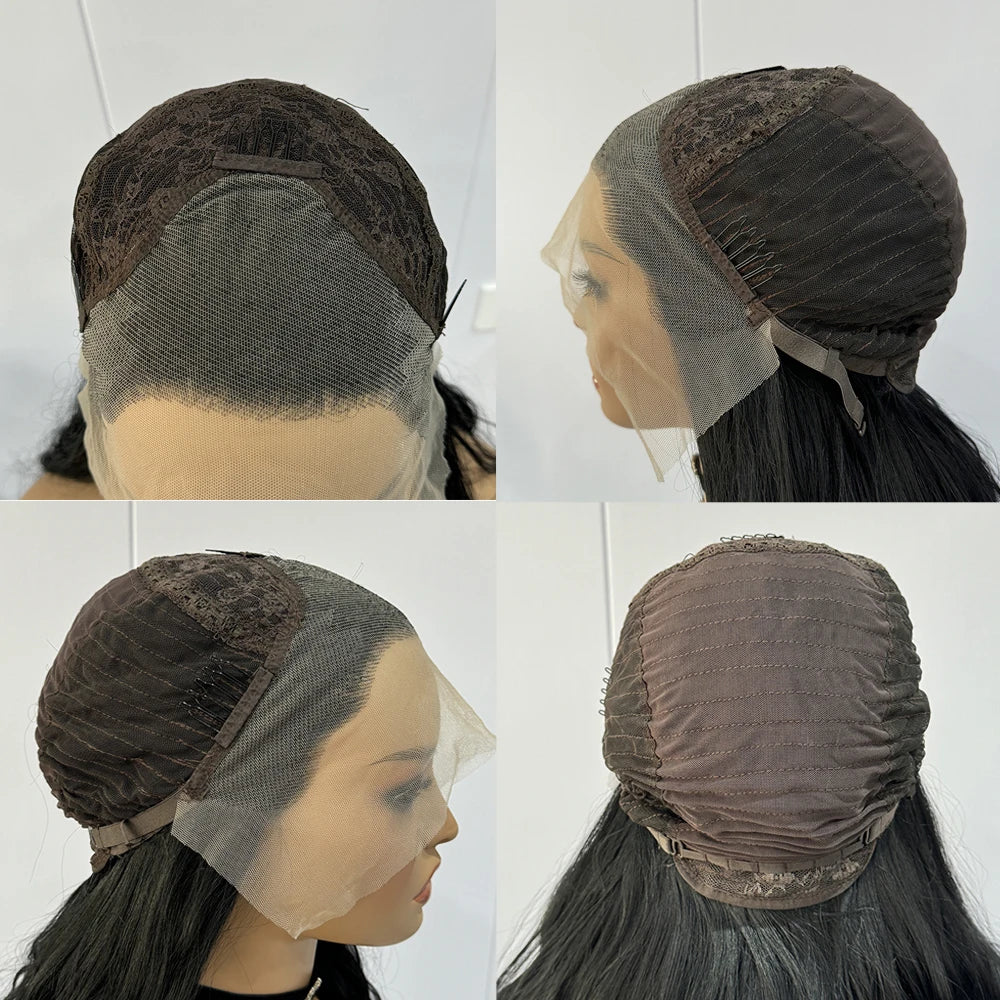 Chocolate Brown Wig Pixie Cut Hair Synthetic Lace Wig For Women Natural Hairline Lace Short Bob Brown Wig Front Cosplay Wear