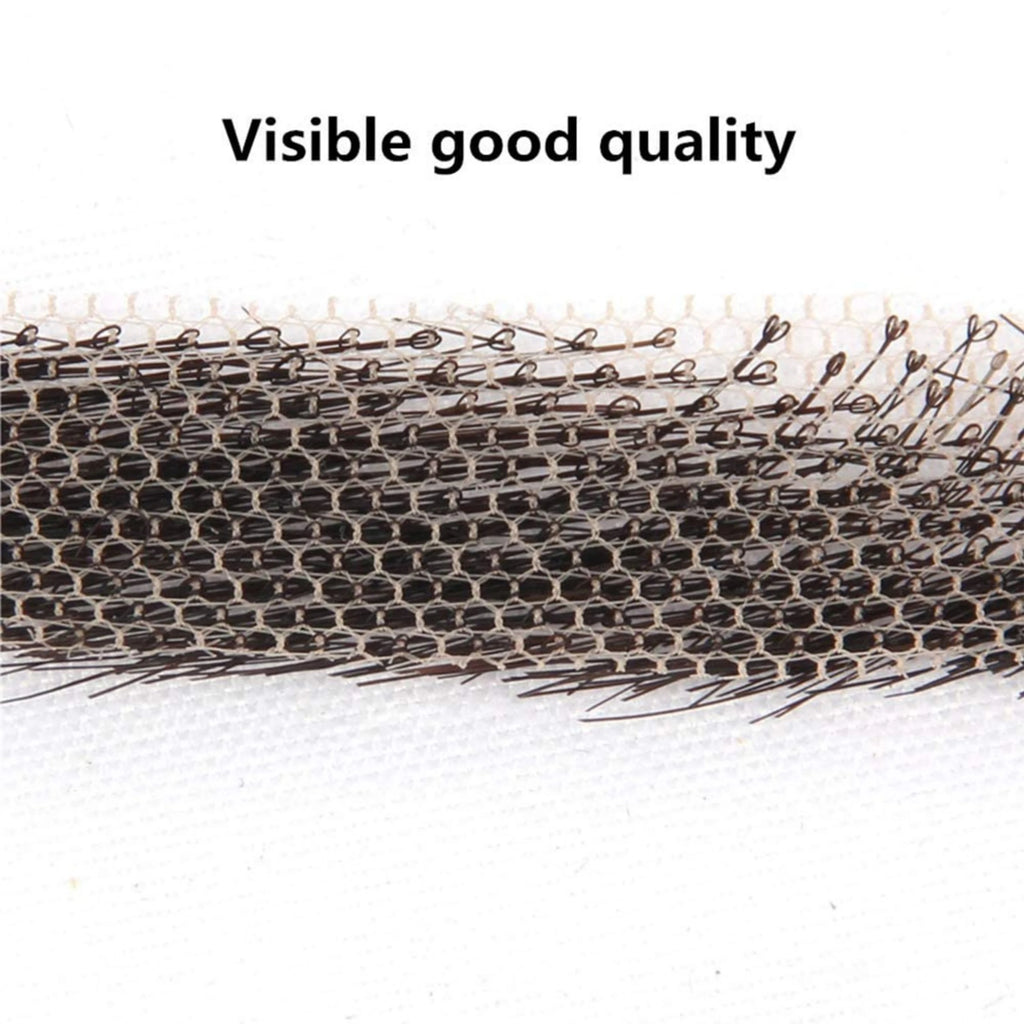 6 New Styles Invisible Natural Black Fake Eyebrows For Adult Males and Females 100% Human Hair Handtied Lace Base Natural Growth
