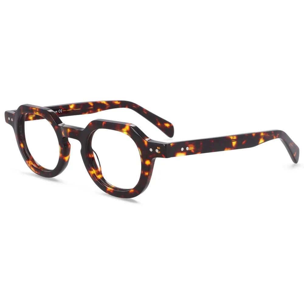R49875 Vintage Women Reading Eyeglass Acetate Glasses Frames Men Fashion Presbyopic Dioptric +50 +100 +300