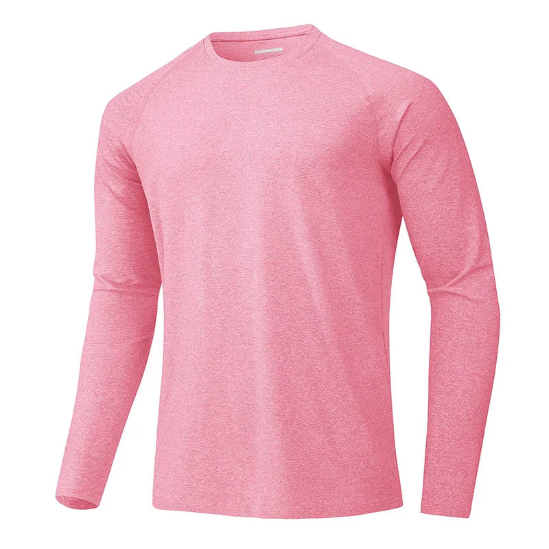 MAGCOMSEN Men's Sun Protection T-shirt Long Sleeve Hiking Fishing Shirts UPF50+ UV Block Spring Summer Casual Tee Workout Shirts