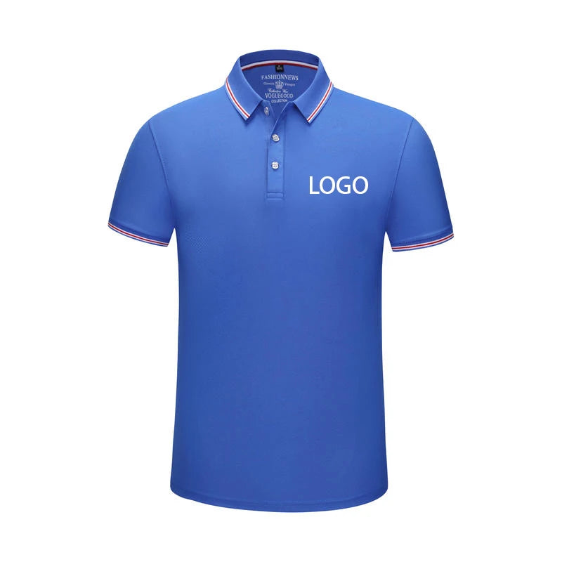 Summer Men And Women Polo Shirts Custom Logo Embroidery Print Polyester Clothing Personal Group Company Design Tops DIY Workwear