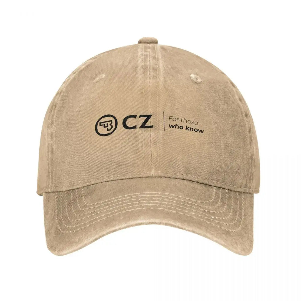 Ceska Zbrojovka CZ Men Women Baseball Cap Distressed Denim Hats Cap Vintage Outdoor Travel Adjustable Fashion Cap