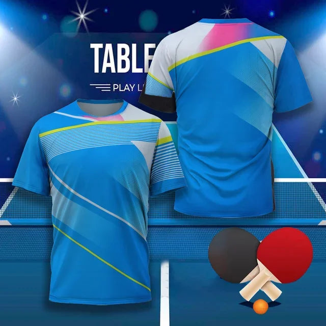 CHINA Dragon Table Tennis Graphic T Shirt for Men Clothing Fashion Badminton Sports T-shirt Ping Pong Jersey Gym Fitness Shirts
