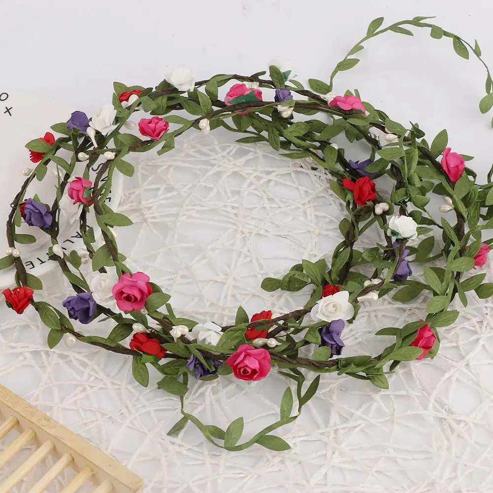 Cute Elegent Flower Garland Wedding Bride Bridal Headdress Headbands Bohemian