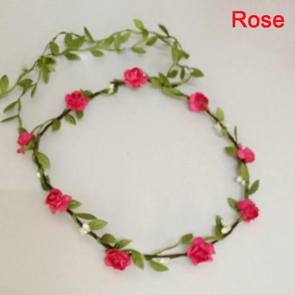 Cute Elegent Flower Garland Wedding Bride Bridal Headdress Headbands Bohemian