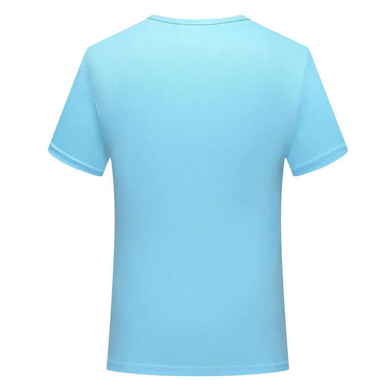 Quick-drying T-shirt  Breathable Round neck Top Solid Color Sports Men/Women Same Custom Printed Embroidery Print logo picture