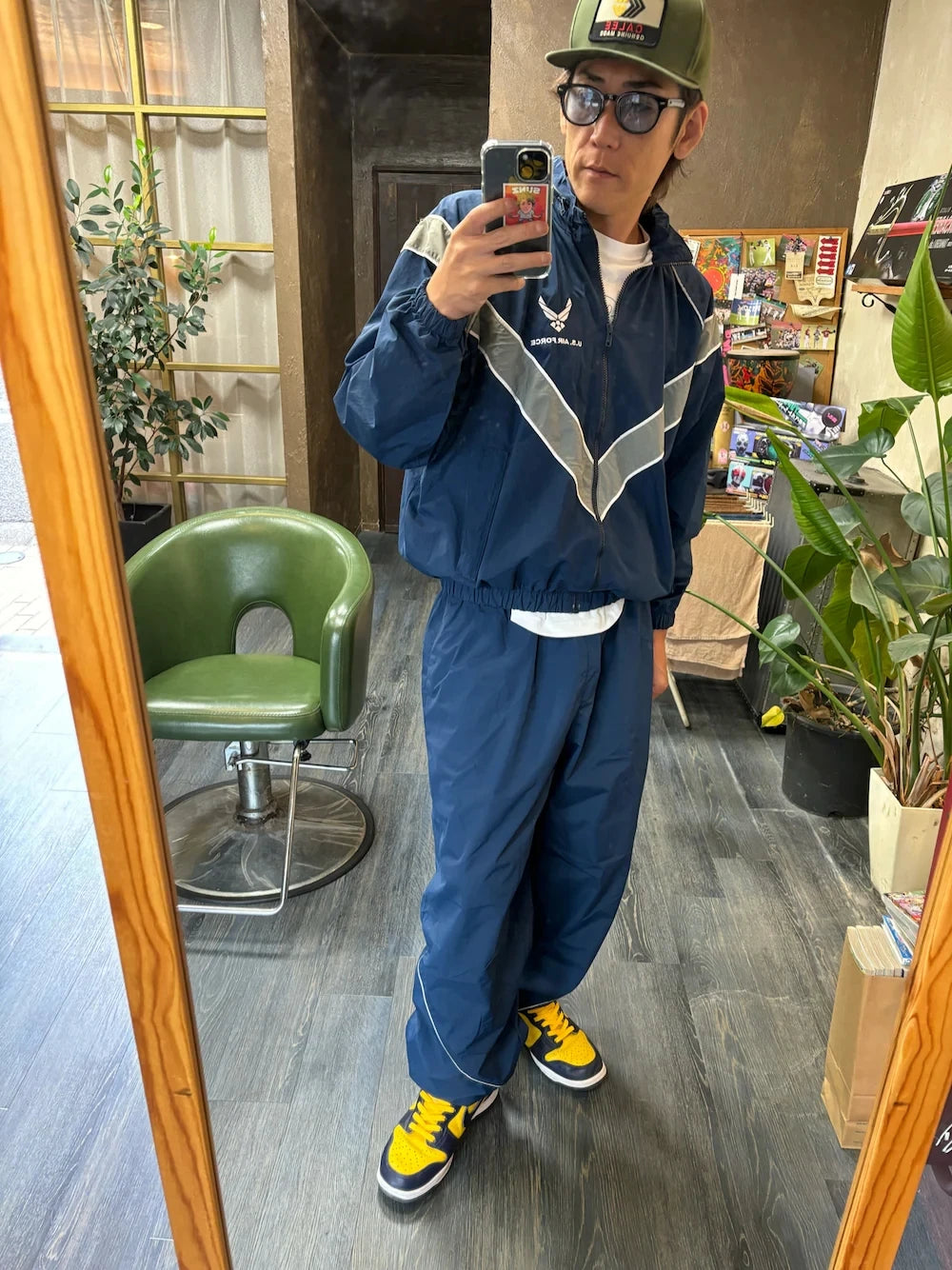 USAF Ptu Physical Training Uniform Work Out Pants Nylon Suit Baggy Tracksuit Polyamide Set Vintage Gym Track Trousers for Men