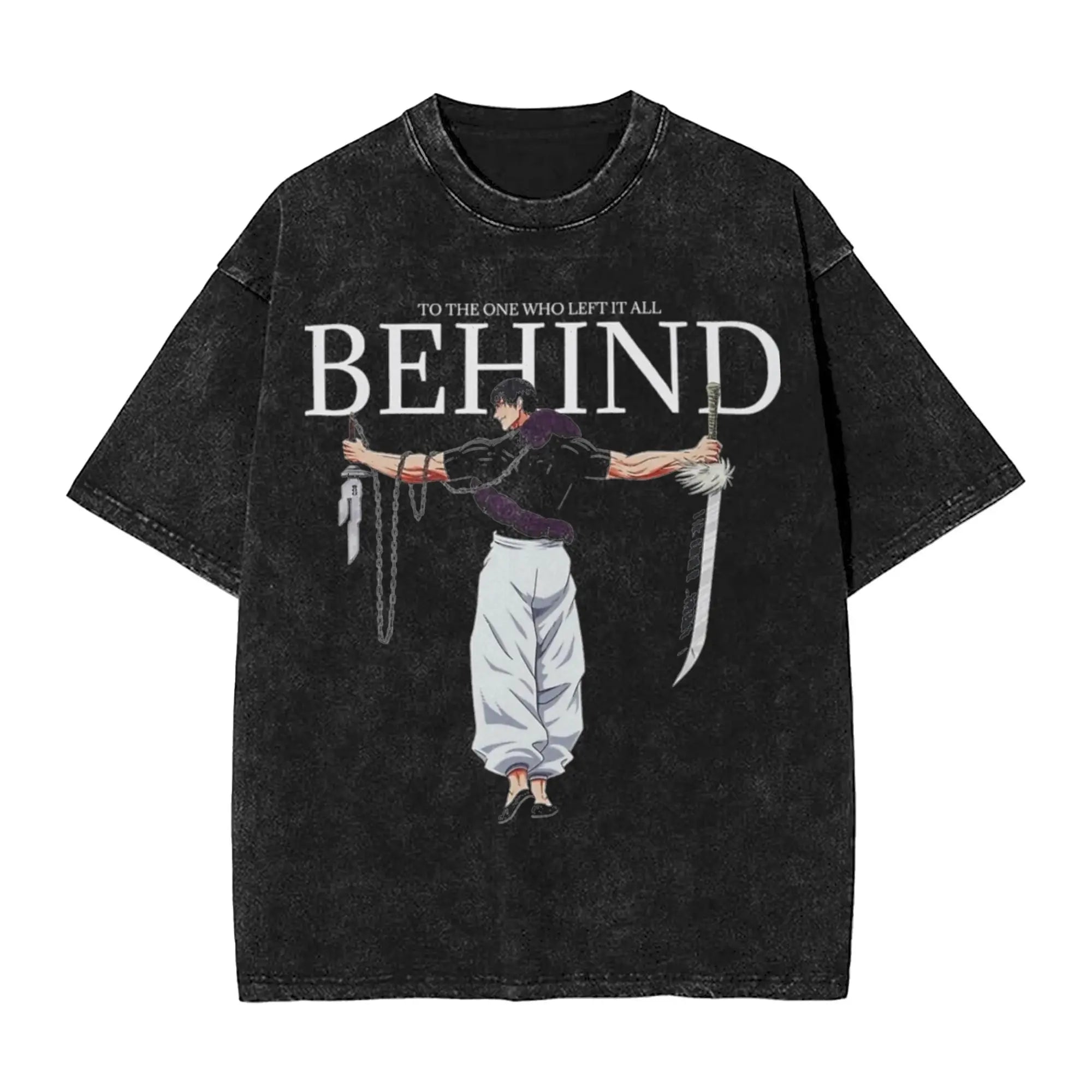 Suguru Geto anime girl dinner  Merch Washed T Shirt Men Women Streetwear Hip Hop T-Shirt Printed  Tee Shirt Cotton