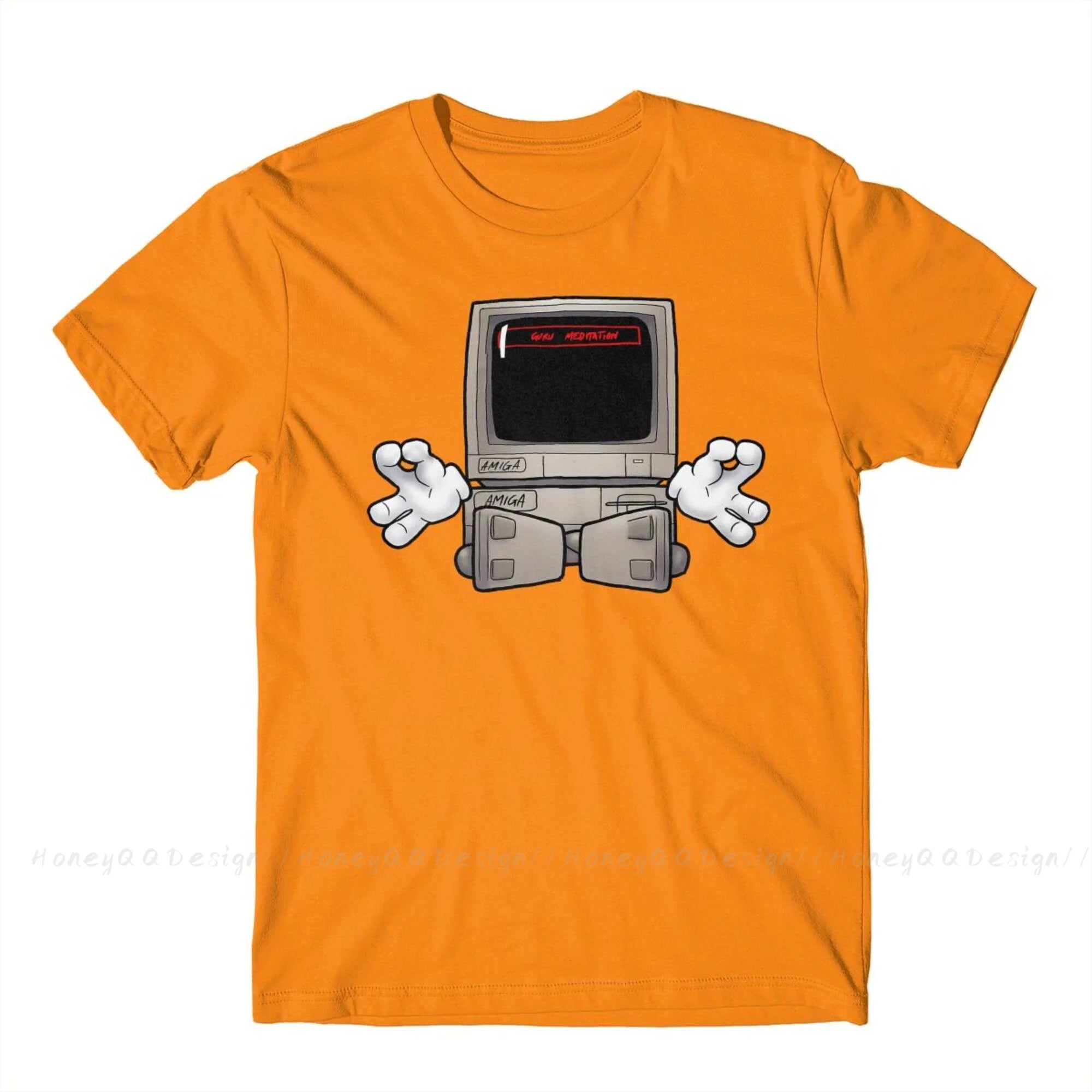 Top Quality Clothing Amiga 500 T-Shirt For Men Unisex Commodore Amiga Guru Meditation #2 Shirt Fashion Short Sleeve Oversize