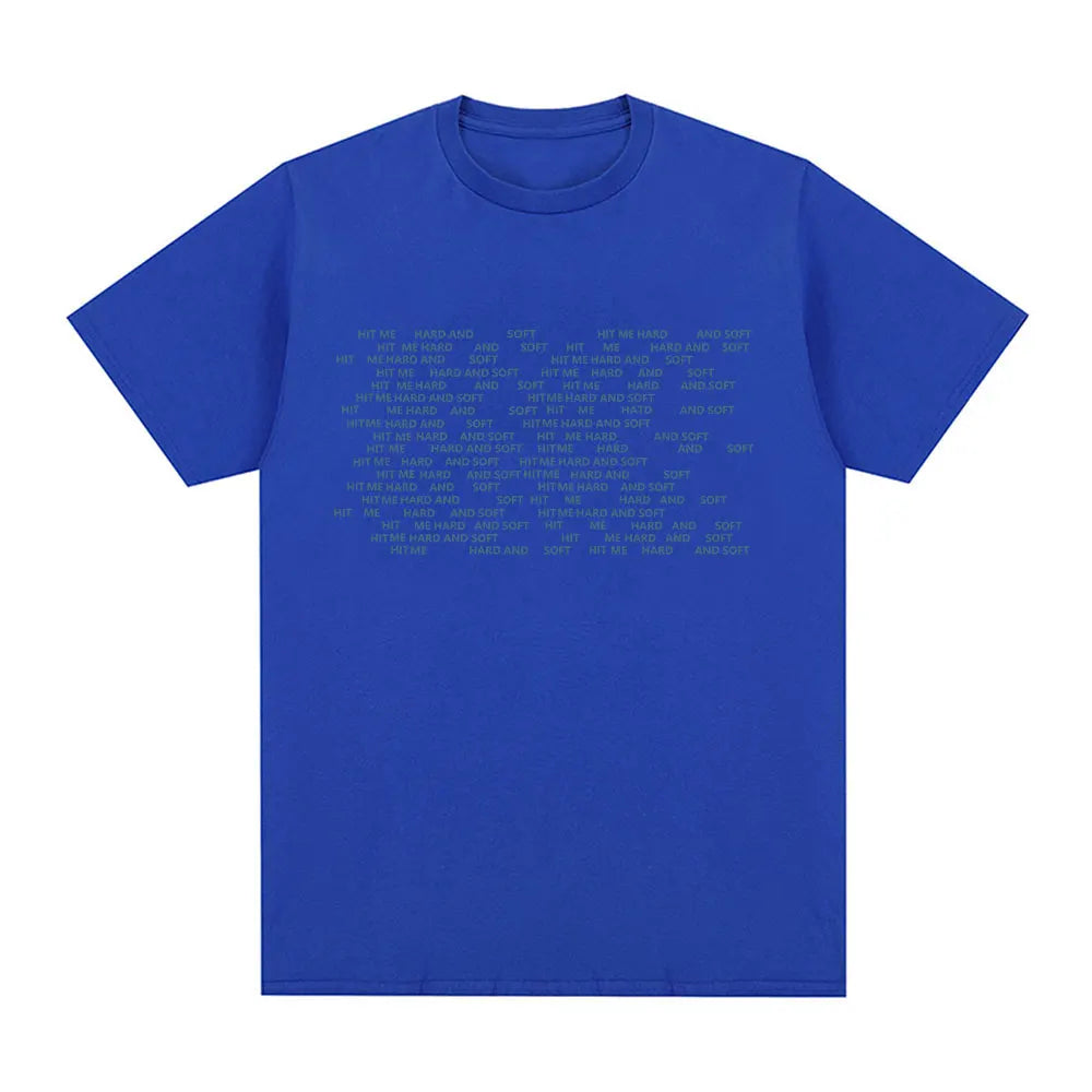Hit Me Hard and Soft 2024 Tour T Shirt Men Women Fashion Hip Hop T Shirts 100% Cotton Loose Short Sleeve T-shirts Fans Gift Tops