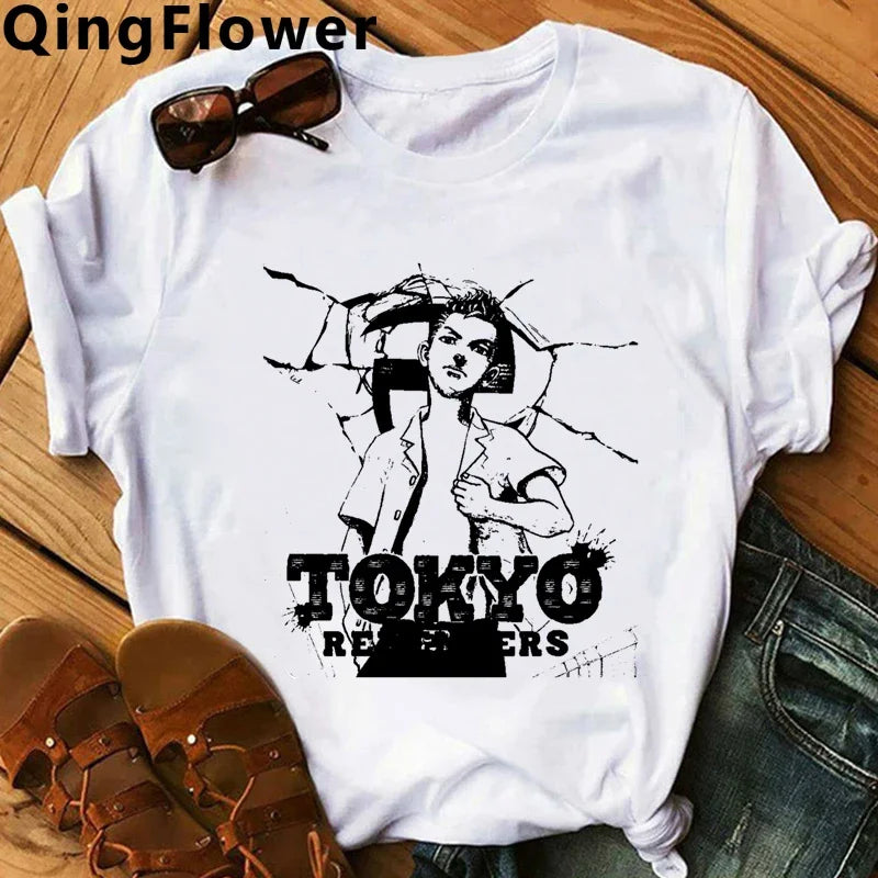 Hot Japanese Anime Tokyo Revengers T Shirt Men Chifuyu Matsuno Graphic Tees Anime T-shirt Unisex Summer Tops Tshirt Male