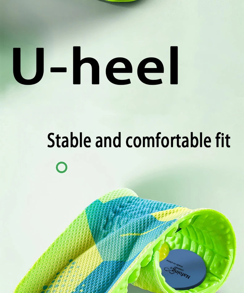 PU air cushion sports insoles Soft Comfort Shoes Pads Running Shock Absorption Shoe Sole Men Women arch support insole 1Pair