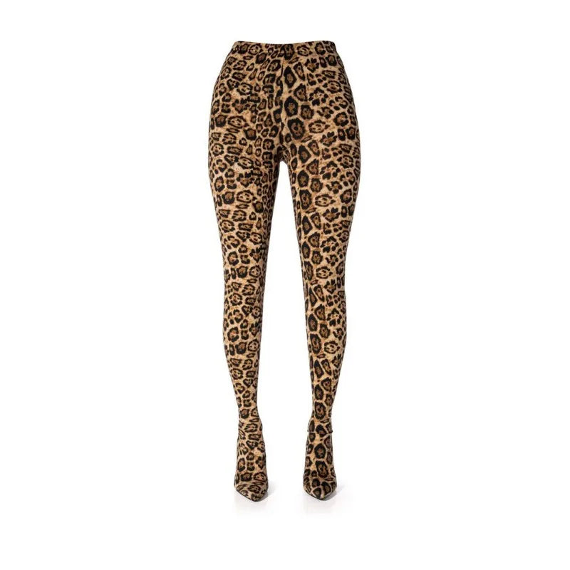New Elastic Cloth Jumpsuit Pants Boots Women's Racing Party Trendy Sexy Steel Pipe Dance Pants Boots High-heel 10cm Size 34-46