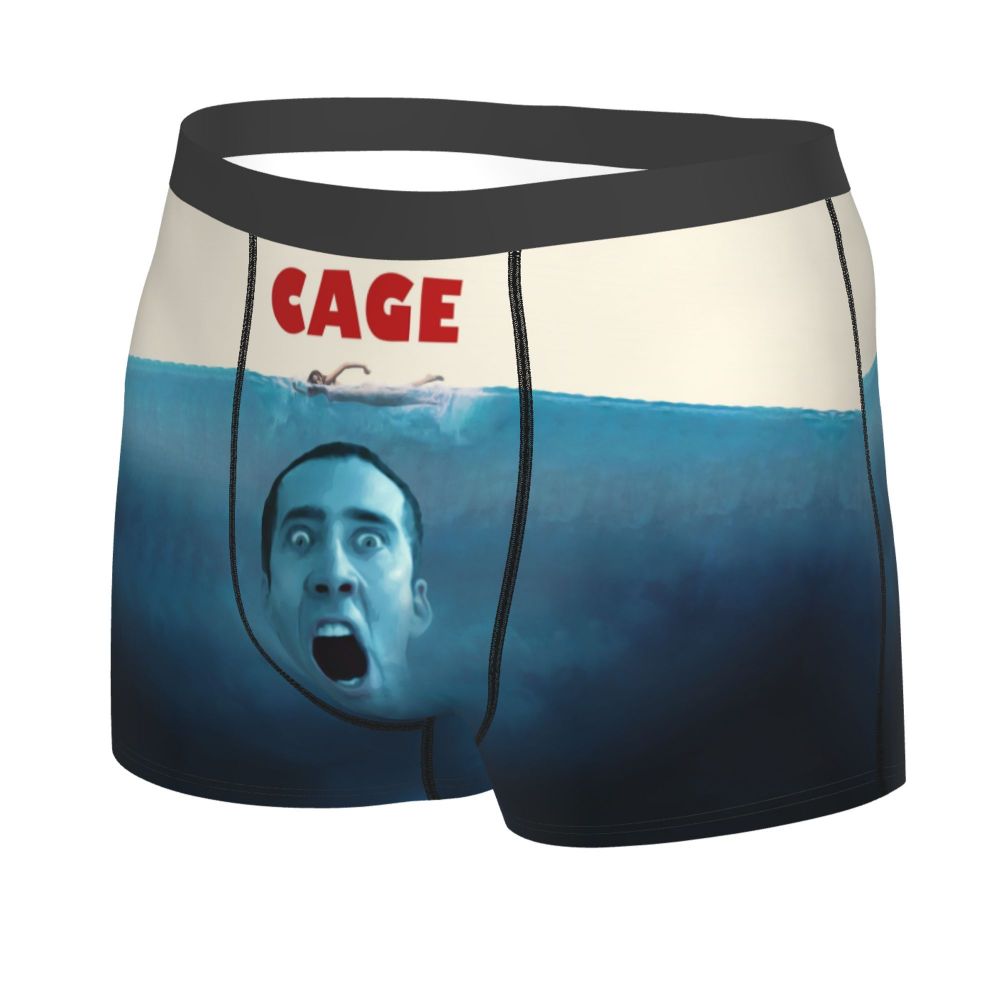 Custom Nicolas Cage Boxer Shorts For Homme 3D Printed Male Nic And His Girls Underwear Panties Briefs Breathbale Underpants