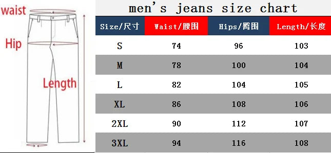 2025 New Fashion Trend High Quality Jeans Classic Straight Pants High Street Blue Washed solid color elastic slim fit Jeans Men