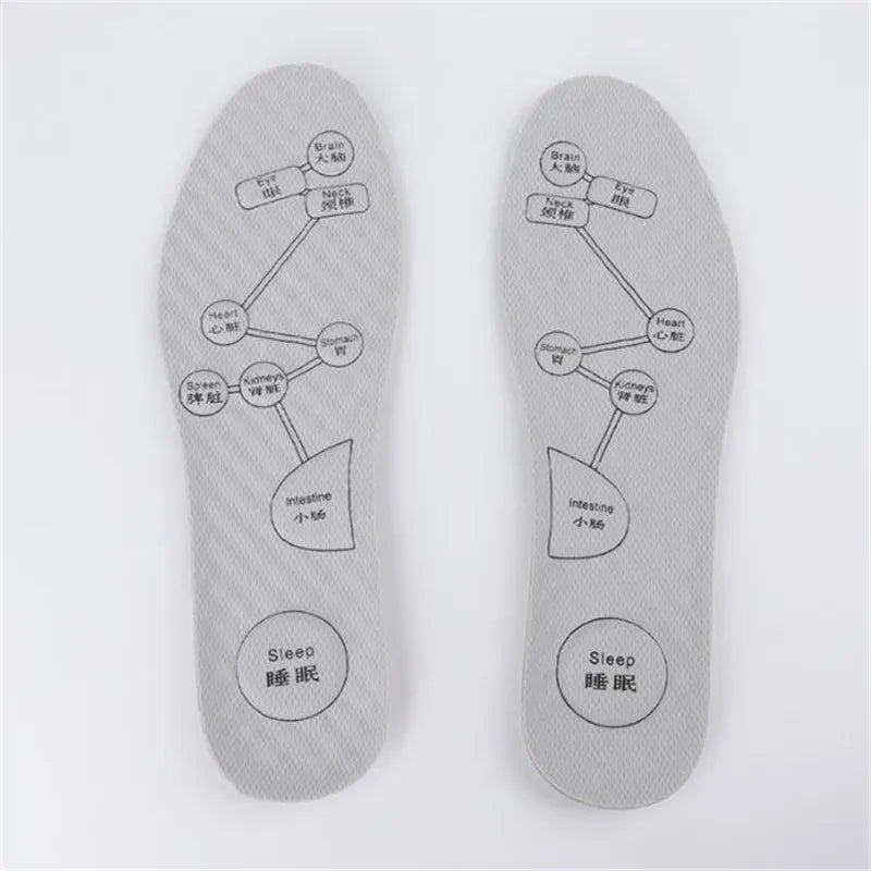 Foot Acupressure Insoles For Shoes Sole Sweat absorbing Deodorant Sport Insole Breathable Running Insoles For Feet Cushion