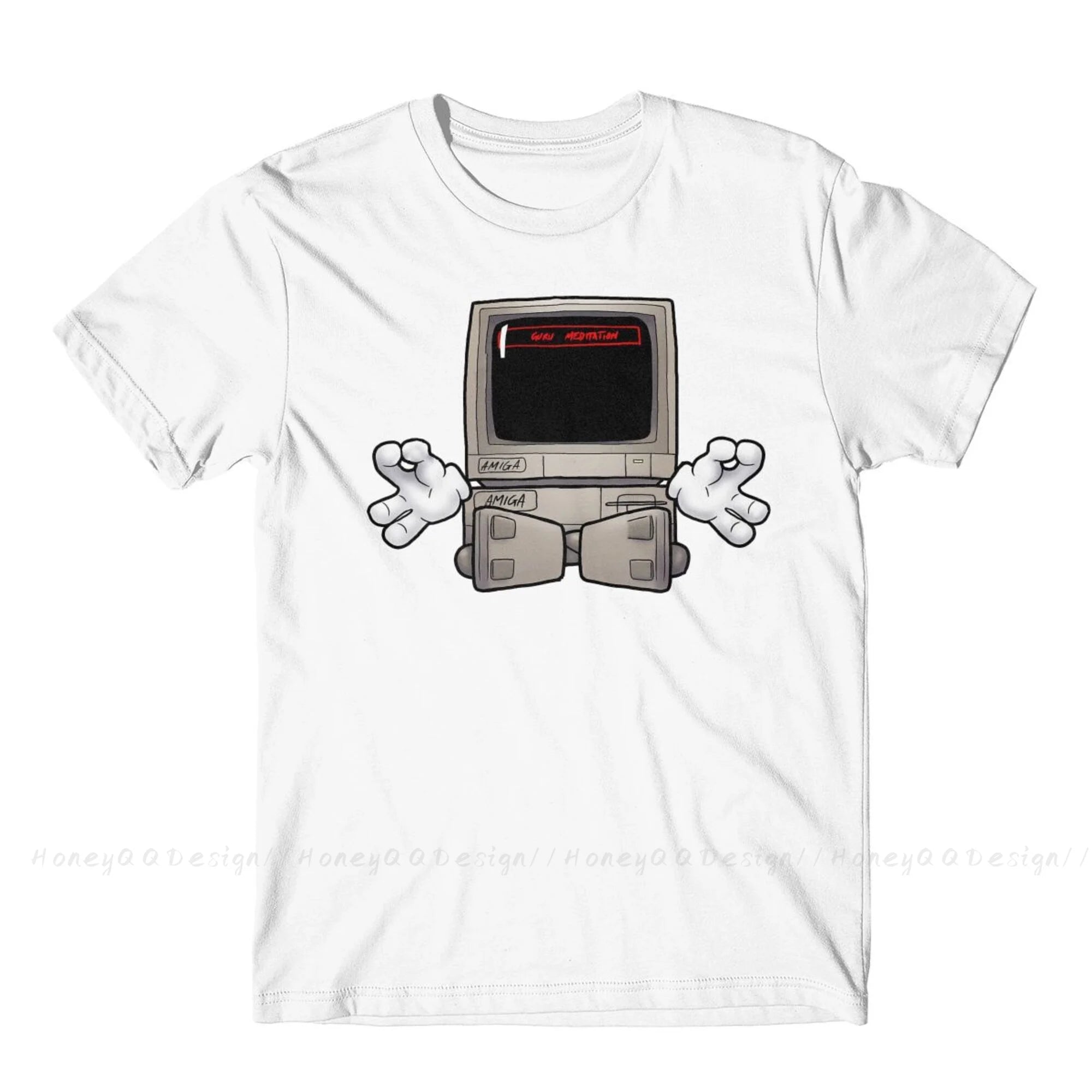 Top Quality Clothing Amiga 500 T-Shirt For Men Unisex Commodore Amiga Guru Meditation #2 Shirt Fashion Short Sleeve Oversize