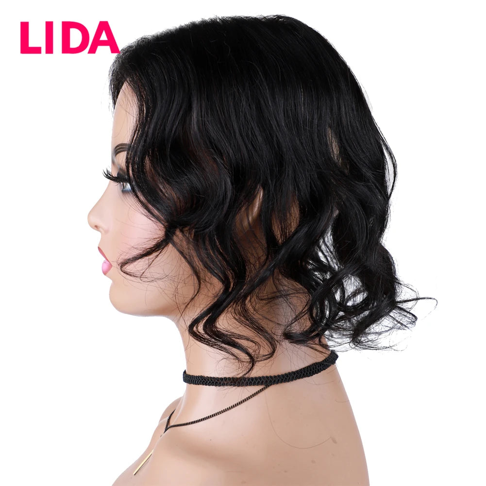 Women Topper Clip-In Silk Top Base Closure 13x8cm Human Hair Pieces Natural Curly Clip-In Closure Cover The White Hair
