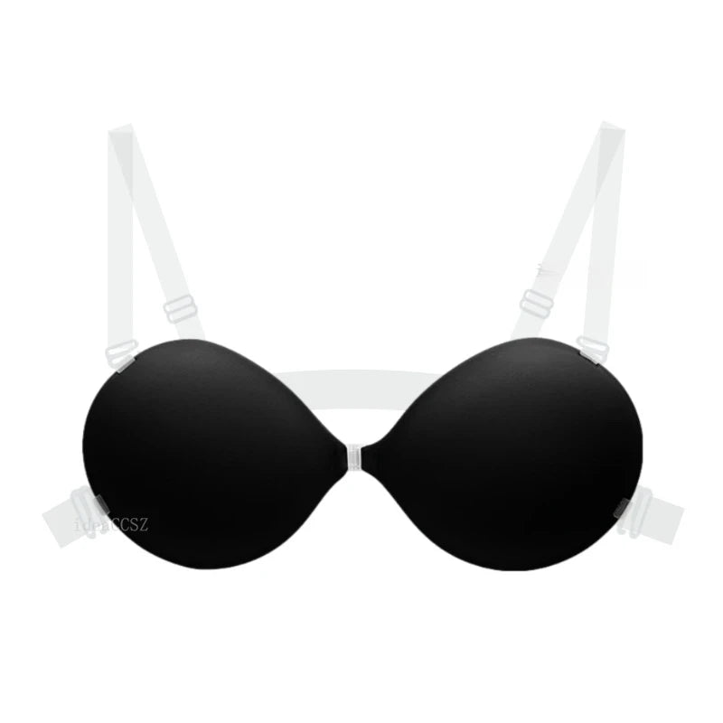2026 5CM Thick Invisible Bra Push up Backless Sticky Underwear Small Breast Lift Adhesive Wedding Lingerie with Transparent