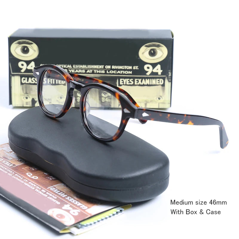 Optical Eyeglasses Frame Men Women Johnny Depp Vintage Glasses Computer Acetate Spectacle Frame For Male Clear Lens