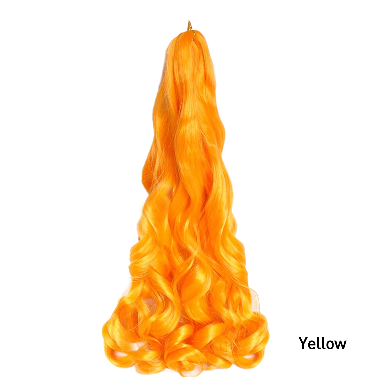 French Curls Braiding Hair Extensions 24Inch Synthetic Curl Hair Loose Wave Spiral Curl Crochet Hair Braids For Black Women