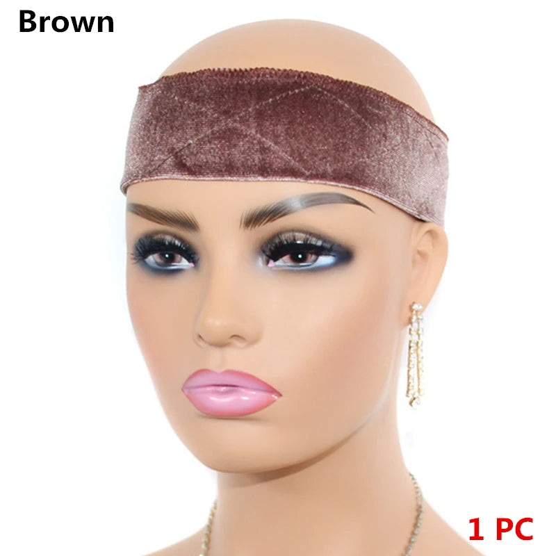 No-Slip Velvet Wig Grip Band for Lace Front Women's Stylish Hair Accessory Comfortable Headbands to Secure Your Wig