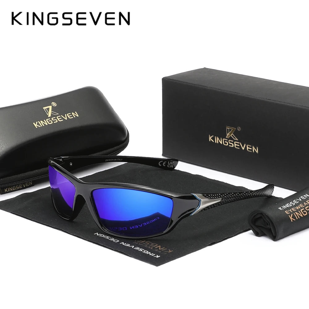 KINGSEVEN 2024 Riding Sunglasses For Men High Quality Anti-reflection Polarized UV400 Glasses TR90 Outdoor Sports Eyewear