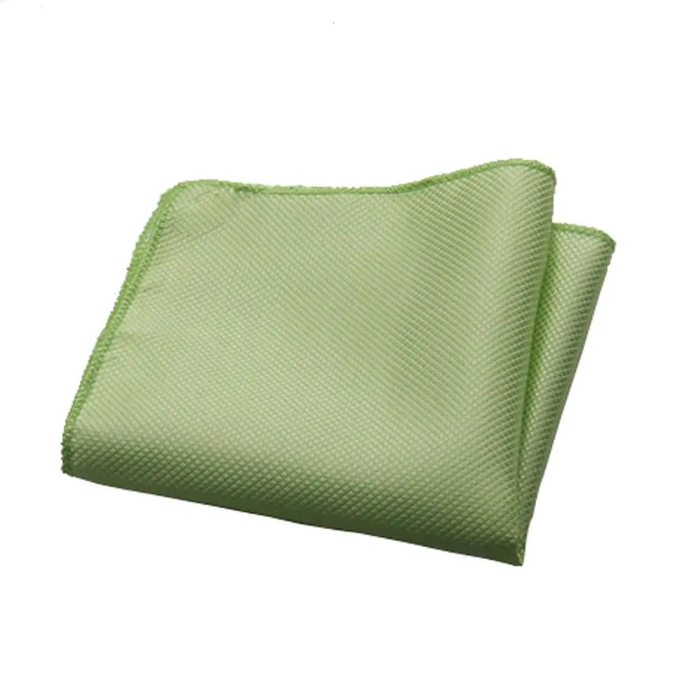 HUISHI Men's Hanky Jacquard Handkerchief Solid Plain Suits Pocket Square For Men Wedding Business Party Kanky Pocket Gifts