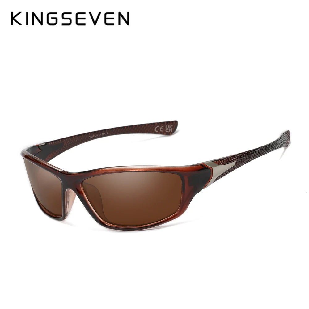 KINGSEVEN 2024 Riding Sunglasses For Men High Quality Anti-reflection Polarized UV400 Glasses TR90 Outdoor Sports Eyewear