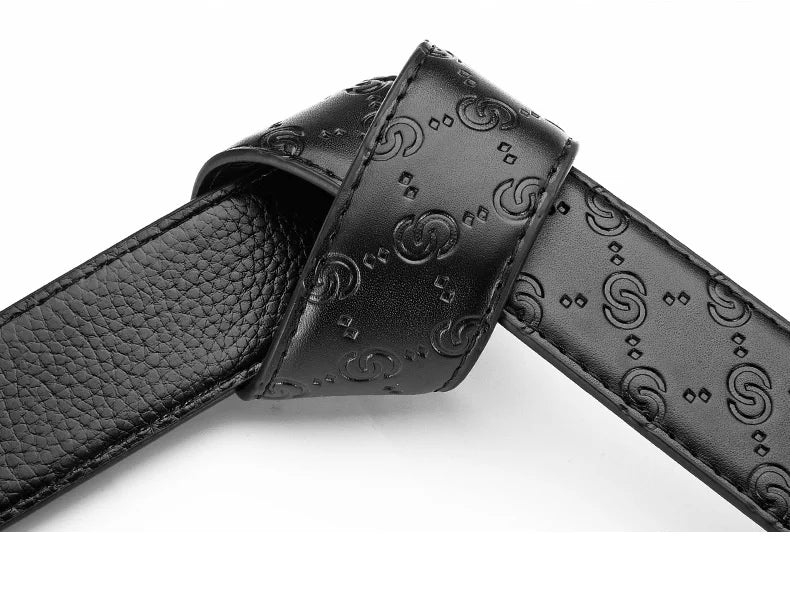 Men Belts Metal Luxury Brand Automatic Buckle Leather High Quality Belt for Men Business Work Casual Designer Fashion Belts