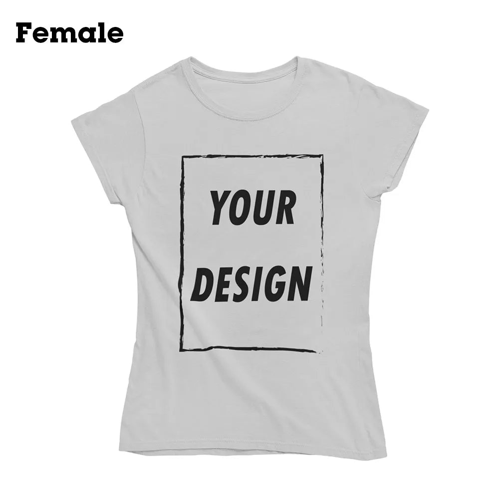Free Shipping From US Customizable Male Female Short Sleeve