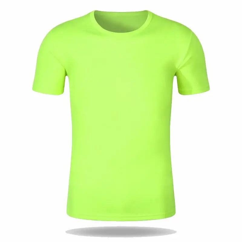 Round Neck T-Shirt 1 Piece Black Ultra-Light Men Quick Drying Breathable Sweat-Absorbent Shirt Suitable for Fitness Gym and Ru