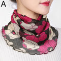 Fashion Summer Chiffon Neck Collar Silk Scarf Women Sunscreen Face Mask Headscarf Bandana Cycling Anti-uv Multi-function Scarves