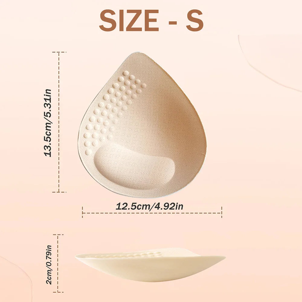 2 Pcs Thickened Underwear Cup, Small Breast Padding, Removable And Washable Push-up Breast Pad Inserts To Increase Padding