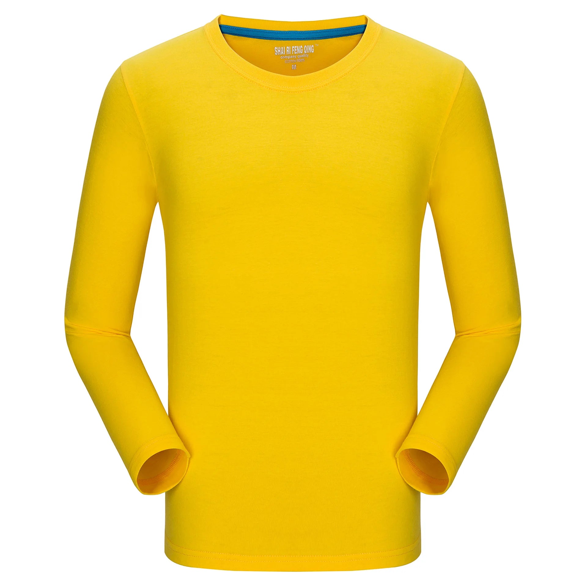 MRMT Brand New Men's T-Shirt 100% Cotton Tshirts Crew Neck Long Sleeve Men T Shirt Tops Tees for Male Pure Cotton Man Clothing