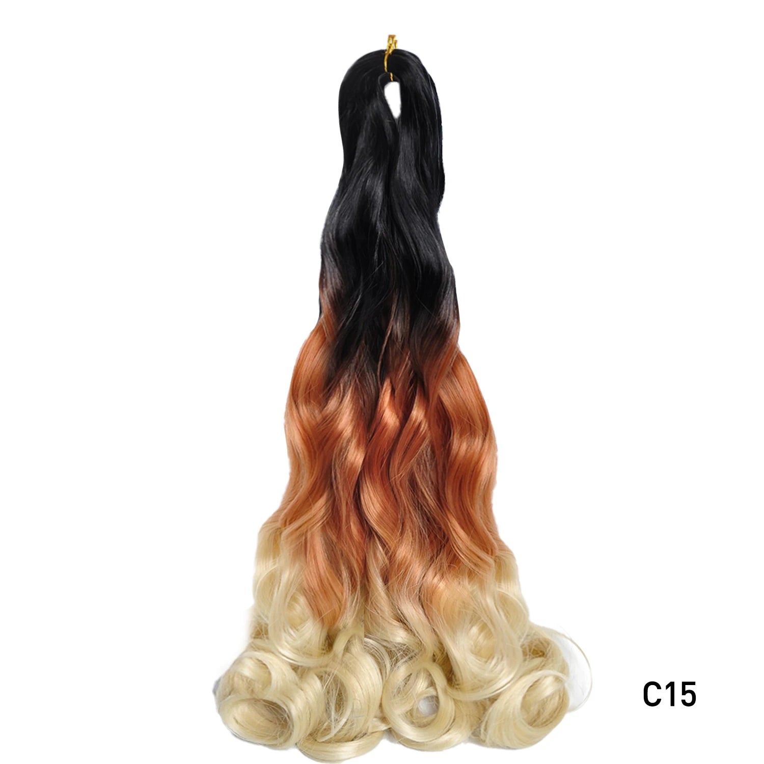 French Curls Braiding Hair Extensions 24Inch Synthetic Curl Hair Loose Wave Spiral Curl Crochet Hair Braids For Black Women