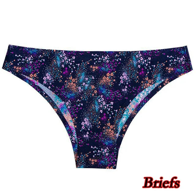 Poblador Sexy Women's Panties Seamless Underwear Comfortable Print G-string Thongs Intimate Female Lingerie Ladies Pantys Tanga