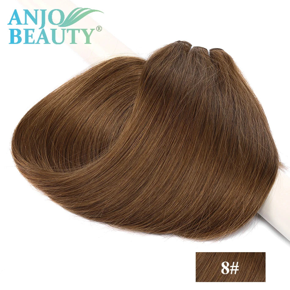 Straight Human Hair Weaves Bundles Brazilian Remy Human Hair Sew In Weft Extensions Straight Blonde 100g 16"-28" Natural Hair