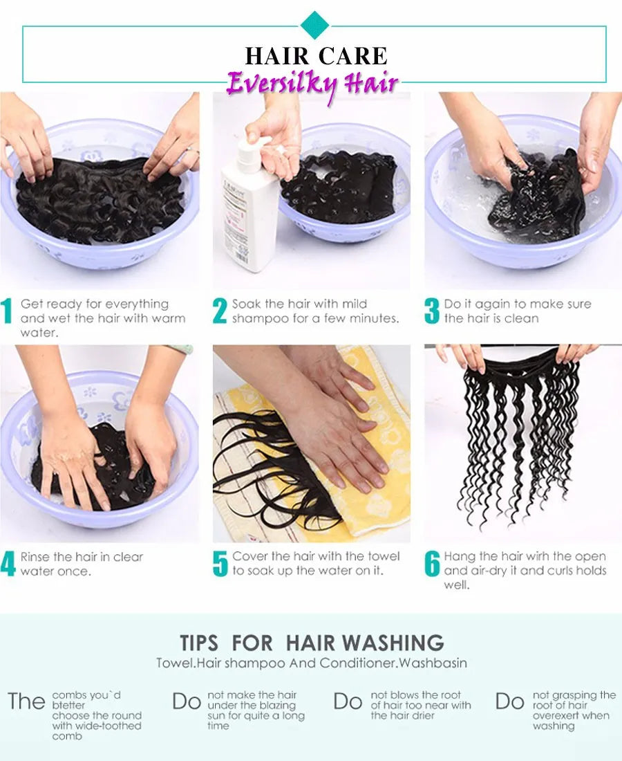 250Density Deep Loose Wave Jet Black Afro Black Women Human Hair V Part Wigs with Clips Natural Look 1x4 Size U Part Wigs