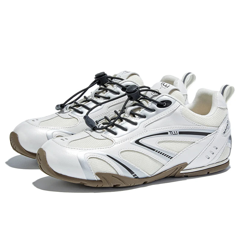 2026 New Women's Flat Sneakers Non-slip Running Women Moral Training Shoes Large-Size Colorblock Casual Skateboard Shoes Female