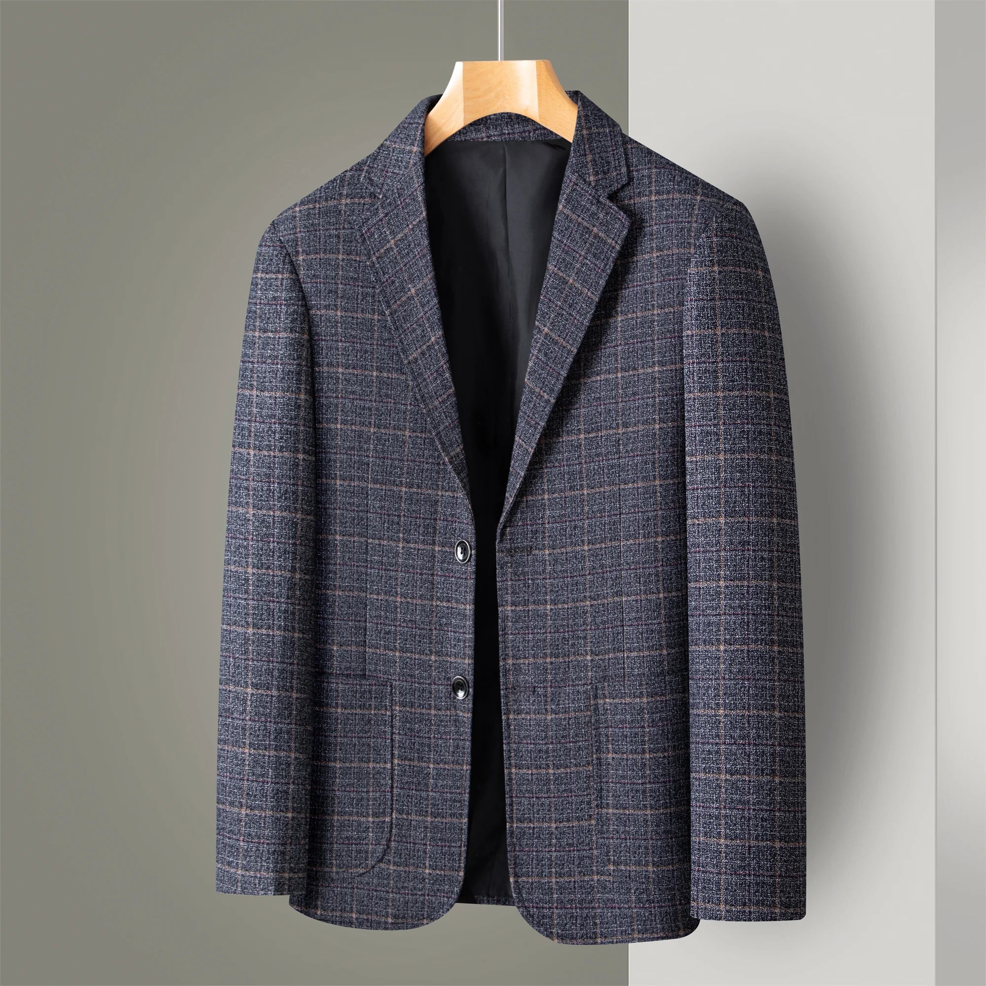 Middle-Aged Men's Business Casual Suit Father's Day Gift Wedding Formal Lightweight Suit Men's 35-60 Years Old Large Size Thin Top Men's Middle-Aged and Elderly Jacket