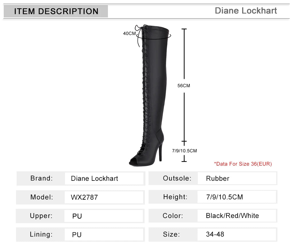 Fashion Party Women's Dance Shoes Sexy Thin High Heels Open Toe Cool Boot Summer Latin Jazz Ballroom Cross Straps Thigh Boots
