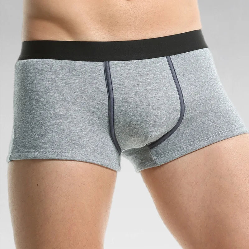 Thermal Underwear Men's Velvet Thickeneded Men's Boxer Briefs Autumn and Winter Cold-Proof Shorts Boys' Sports Boxer Briefs
